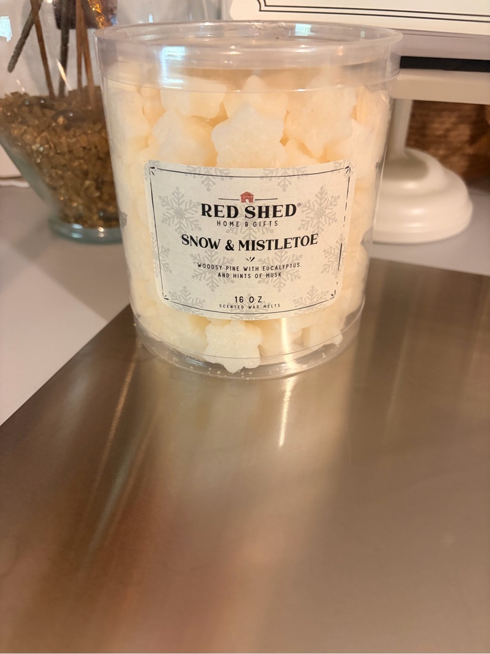 Snow & Mistletoe Scented Wax Melts - Cream